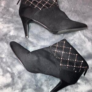 Impo Black Studded Heeled Boots
